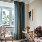 Elaina Vintage Bohemian Lichtdurchlässiger Ösenvorhang nach Maß